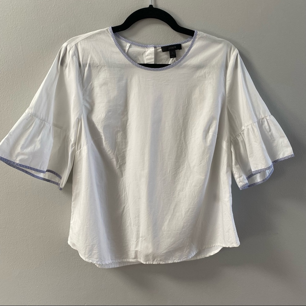 WHITE JCREW TOP